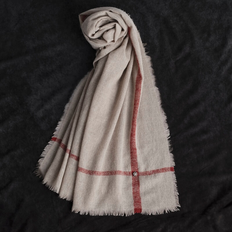 JAPANESE WOOL UNISEX LIGHTWEIGHT SHAWL